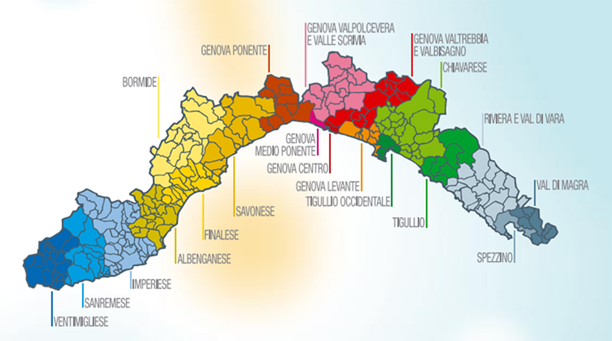 mappa Ambiti territoriali sociali
